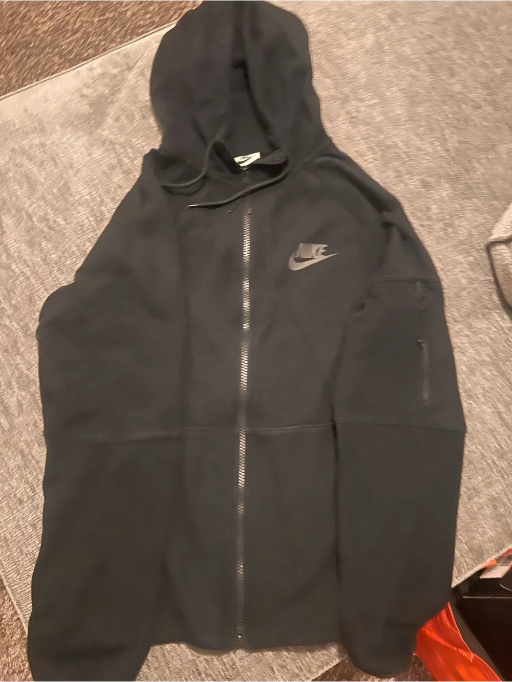 Nike Black Hooded Full-Zip Sweatshirt
